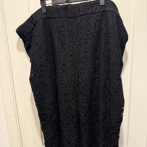 Lane Bryant Black Lace Maxi Skirt